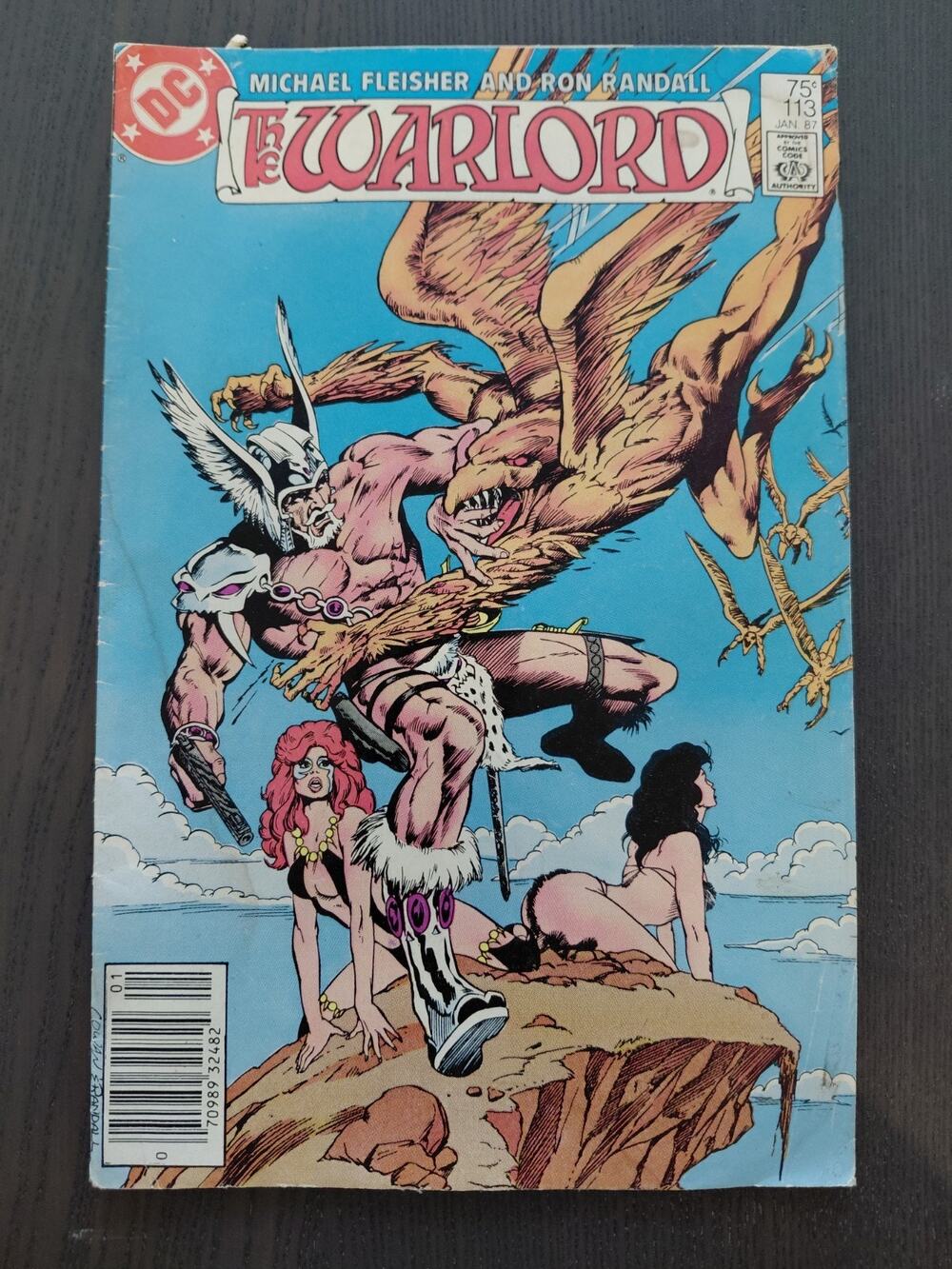 The Warlord #113 (Jan 1987, DC Comics) Michael Fleisher & Ron Randall - VG/FN